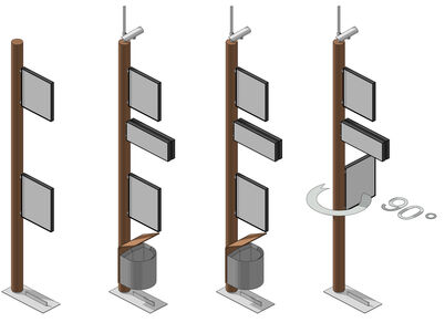 PUBLIC TRANSPORT STOP SIGN